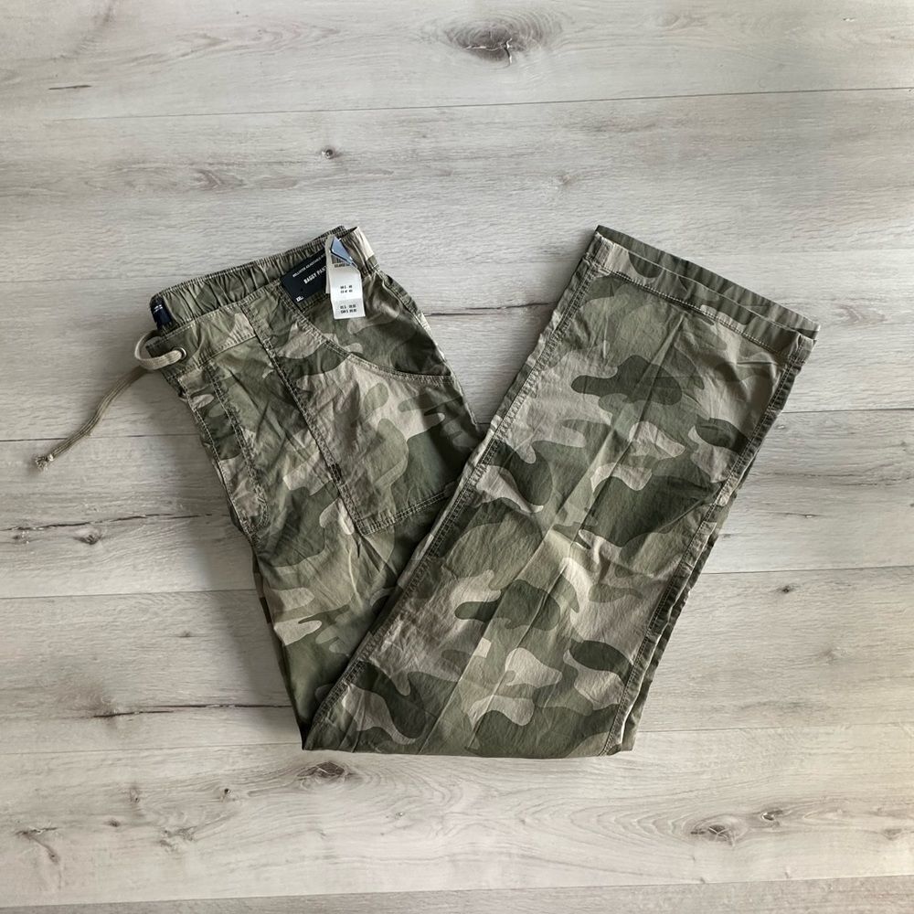 Hollister Adjustable Rise Poplin Baggy Cargo Pants Camo XXL‎ NWT - Picture 5 of 6